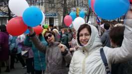 ЧДМШ №1 им. С.М.Максимова приняла участие в демонстрации 1 мая