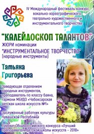 «Калейдоскоп талантов» - 2019 - Народные инструменты