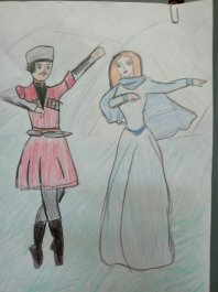 Танец в детских рисунках  