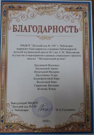 Обучающиеся и преподаватели ЧДМШ №1 им. С.М. Максимова организовали онлайн-концерт в детском саду № 158