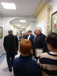 Открытие выставки Заслуженного художника России, Народного художника Чувашии, почетного профессора ЧГПУ им. И.Я. Яковлева М. Григоряна. 