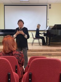 Преподаватель нашей школы Яковлева Мария Станиславовна посетила мастер - класс Мухамедовой Галии Абдрахмановны, профессора Казанской государственной консерватории, заслуженной артистки Республики Башкортостан. 