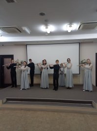 Ансамбль флейтистов «Dolche» приняли участие в значимом мероприятии -  награждение победителей и призёров регионального детско-юношеского художественного конкурса рисунков «Старейшина чувашских дубов».