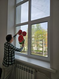 Музыкальная школа №1 им. С.М. Максимова присоединилась ко Всероссийской акции «Окна Победы»