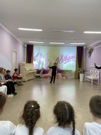 Состоялся праздничный концерт, посвящённый Международному женскому Дню 8 марта.