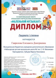 Итоги VII Межрегионального конкурса музыкального творчества юных исполнителей «Маленький музыкант» г. Чебоксары.